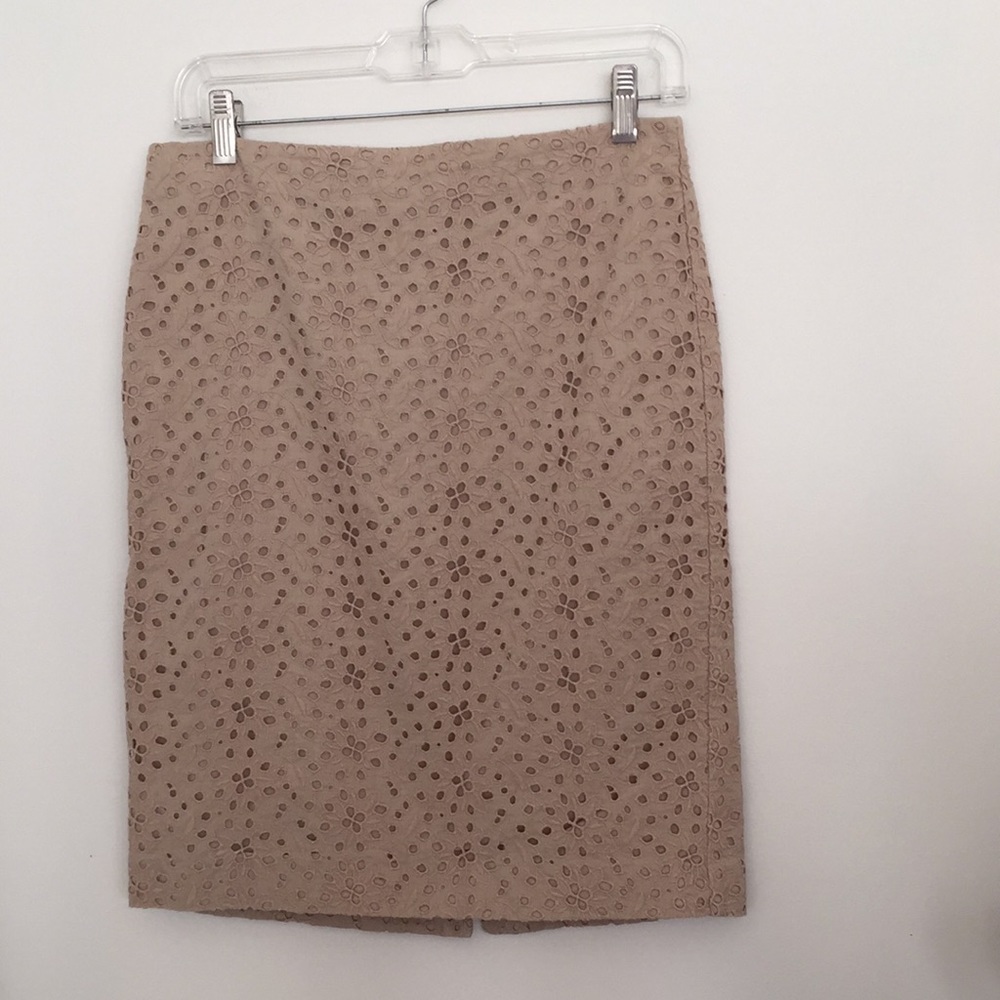 Talbots 100% Cotton Eyelet Sleeveless Skirt Set Size 4 - Picture 6 of 15